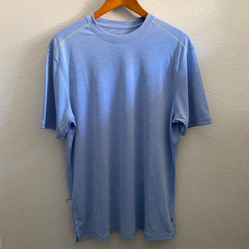 Tommy Bahama Mens Bali Skyline T-Shirt Blue Short Sleeve Crew Neck T27643 Size M